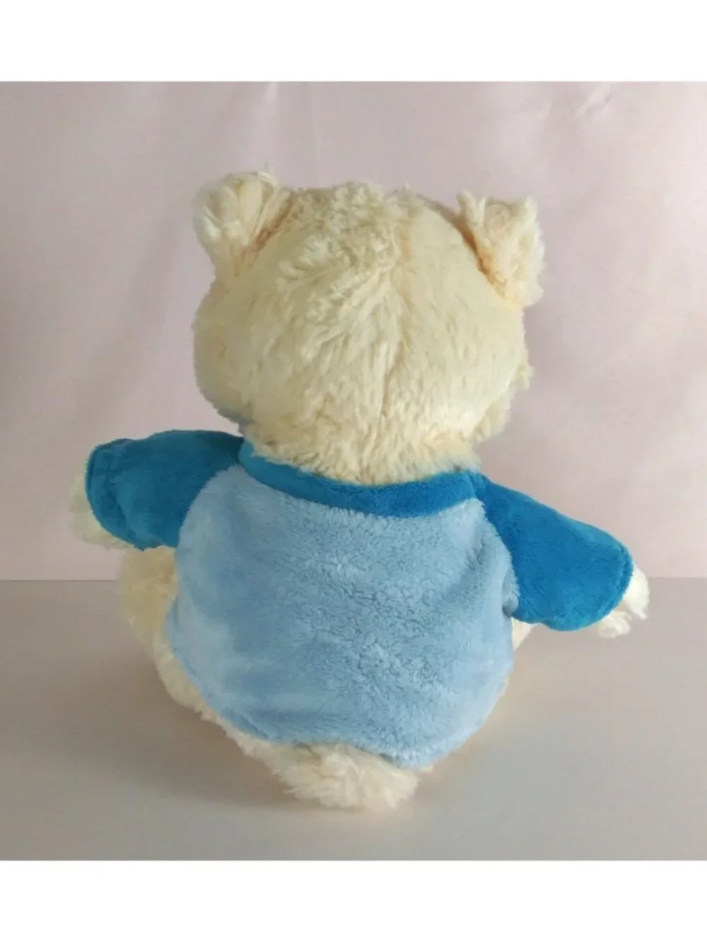 Kellytoy White Teddy Bear Wearing Hugs & Kisses T-Shirt Soft 9